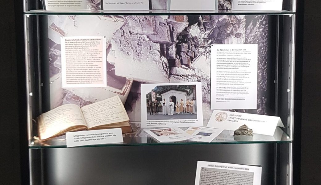  Im Bergwerk präsent: Kleine Wechselausstellung der Magnusbruderschaft. 