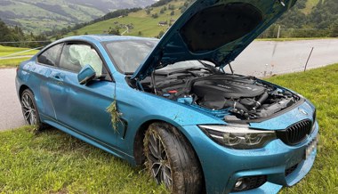 Von Strasse abgekommen und überschlagen: Fahrer verletzt