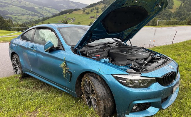 Von Strasse abgekommen und überschlagen: Fahrer verletzt