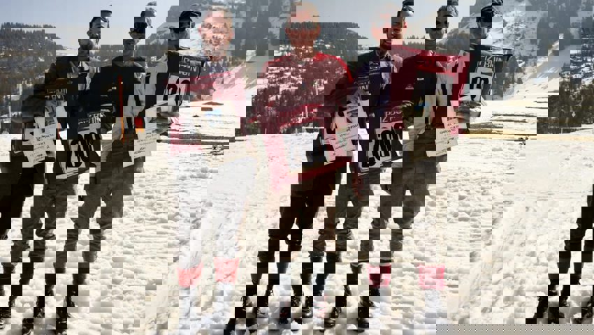  Podest Königsklasse: 2. Ralph Habegger, 1. Beni Bischofberger, 3. Gabriel von Grünigen. Bild. Christiana Sutter