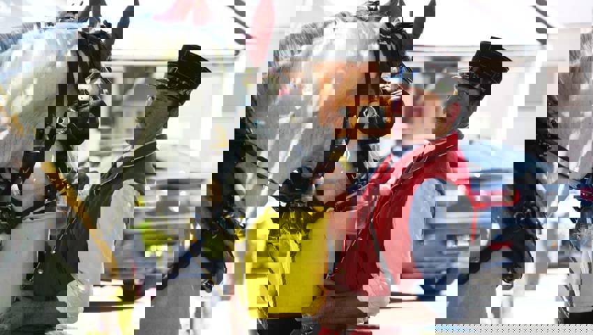  Vor der Weiterfahrt Richtung Wartau werden die Pferde getränkt.