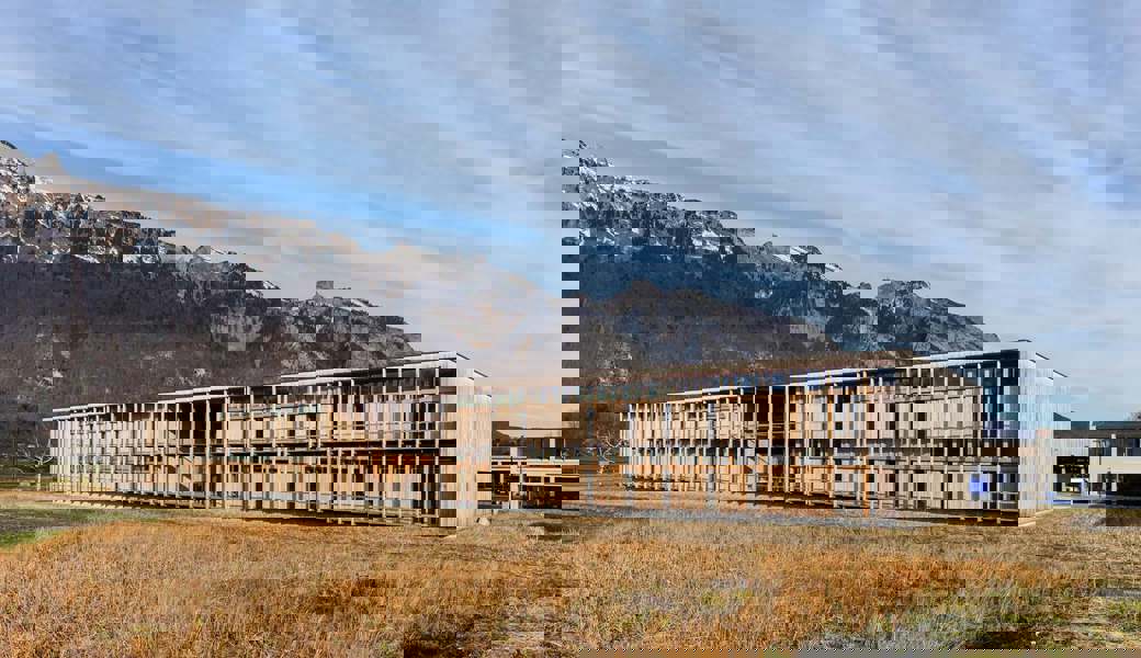 Das Siegerprojekt: das Landwirtschaftliche Zentrum in Salez.  Hanspeter Schiess