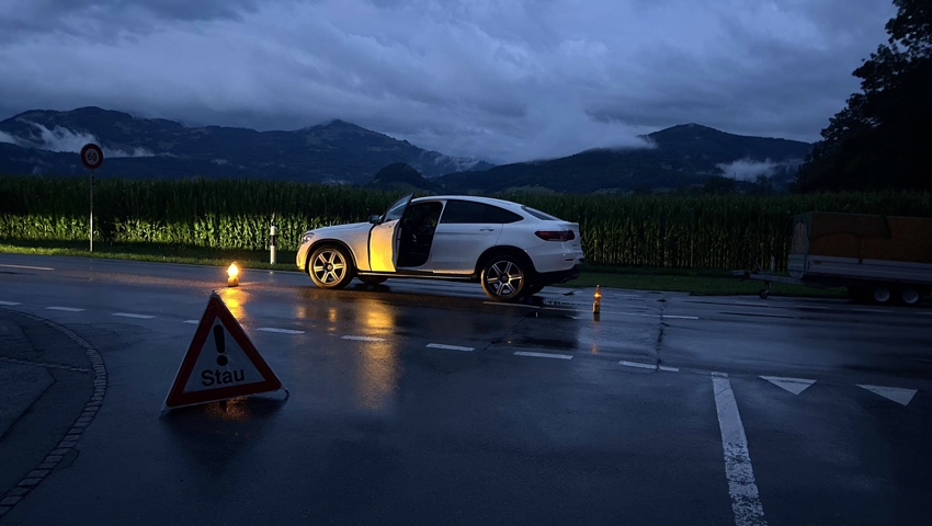 Das zweite gestohlene Auto fand die Kantonspolizei in der Nähe des Tatorts.