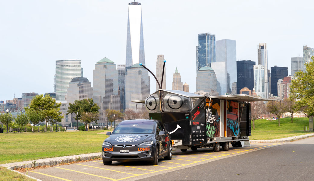 Der «Solar Butterfly» ist auf Weltreise und macht Halt in Wartau