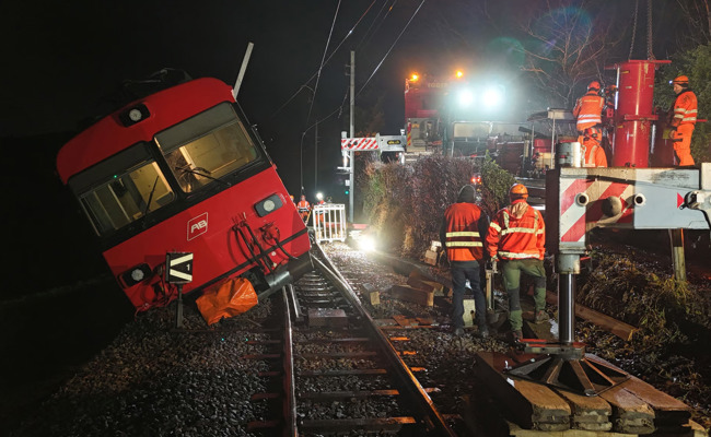 «Die sind mit einem blauen Auge davongekommen» – Anwohnerin beobachtete Zugentgleisung