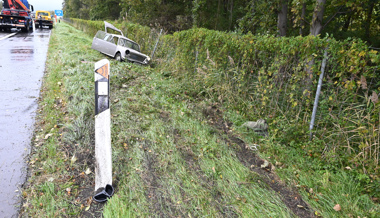 Zwei Verletzte nach Auffahrunfall auf der A13