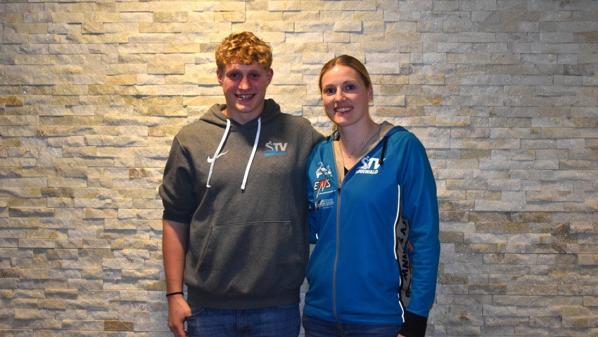 Erfolge im Steinstossen: Dario Signer sicherte sich an den Schweizer Meisterschaften Silber, Lisi Santner zweimal Gold.