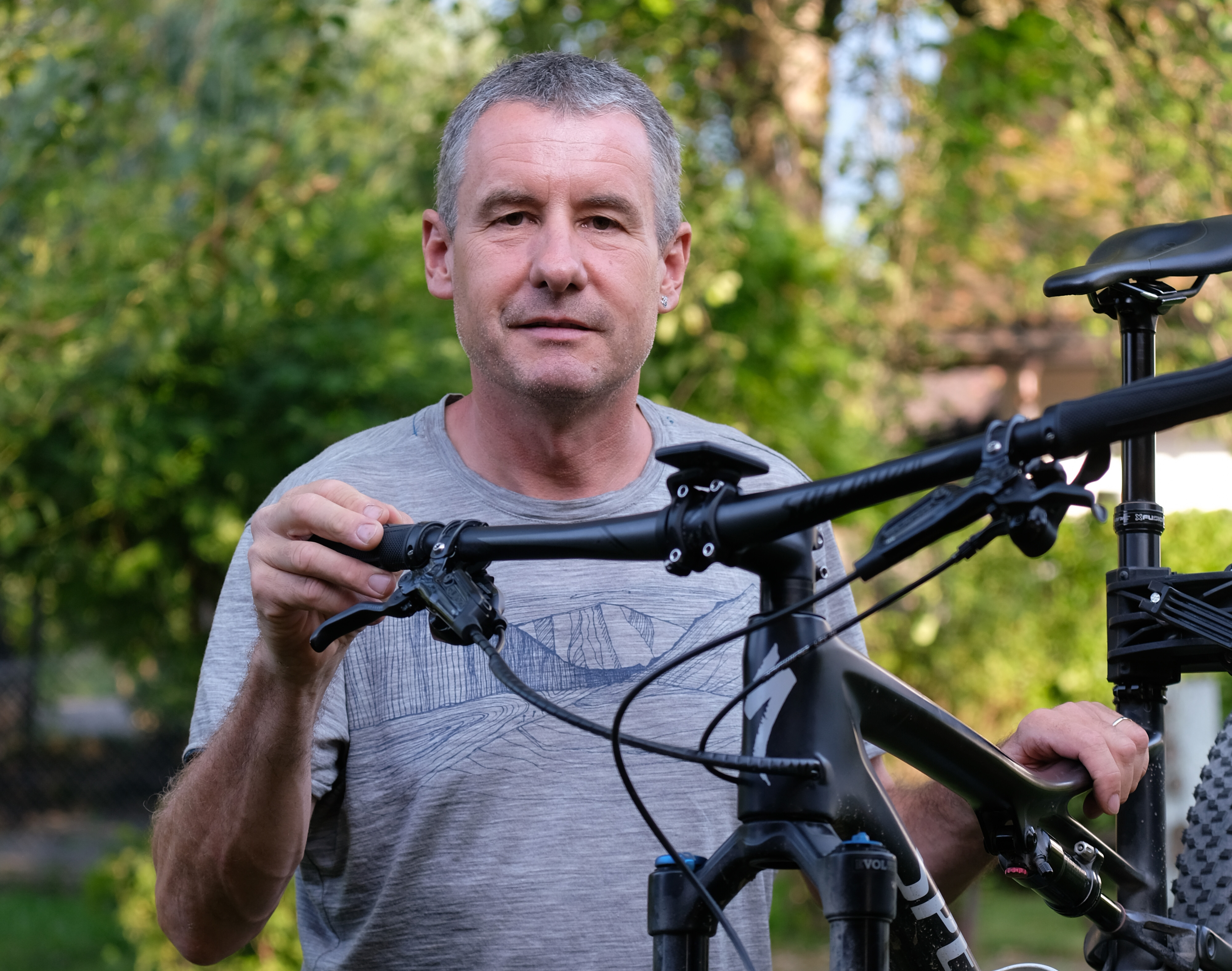 Ein Genuss-Biker auf der Paradestrecke