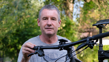 Ein Genuss-Biker auf der Paradestrecke