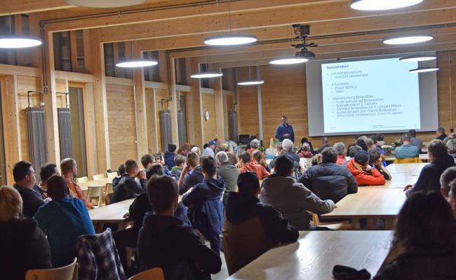 An einem Infoabend wurde erklärt, wie man Landwirt wird