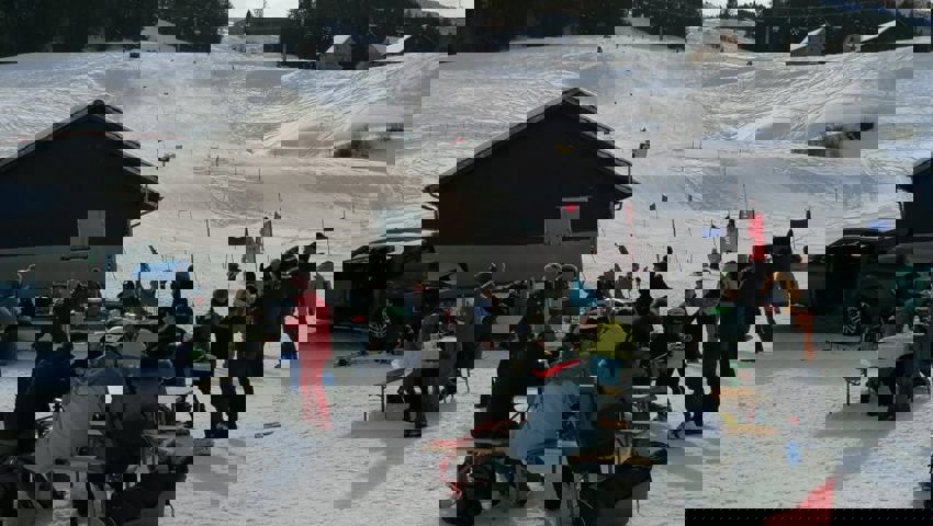  Im Zielgelände herrschte buntes Treiben. 