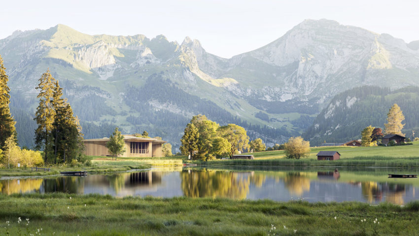  Das Gebäude wird am Schwendisee gebaut. 