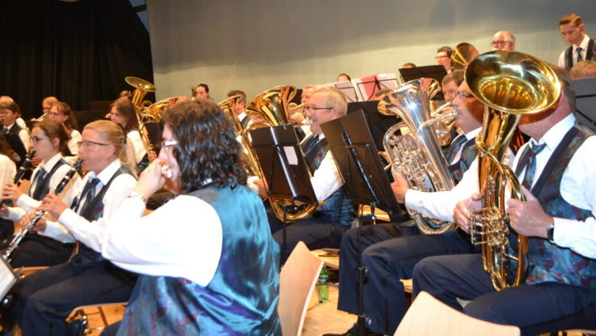  Die Bürgermusik Wildhaus beim Sommerkonzert vom Samstagabend. 