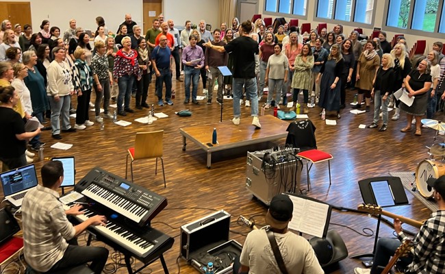 Gospelchor probt für Höhepunkte am Wochenende