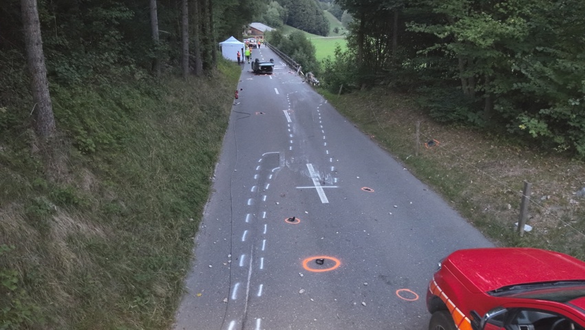 Die Vättnerstrasse war für mehrere Stunden gesperrt.