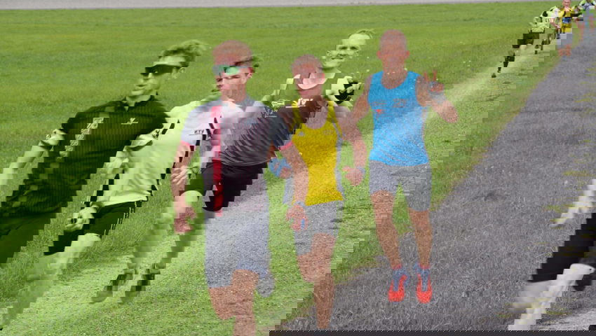  Die Teilnehmenden messen sich auf zwei Laufstrecken. 