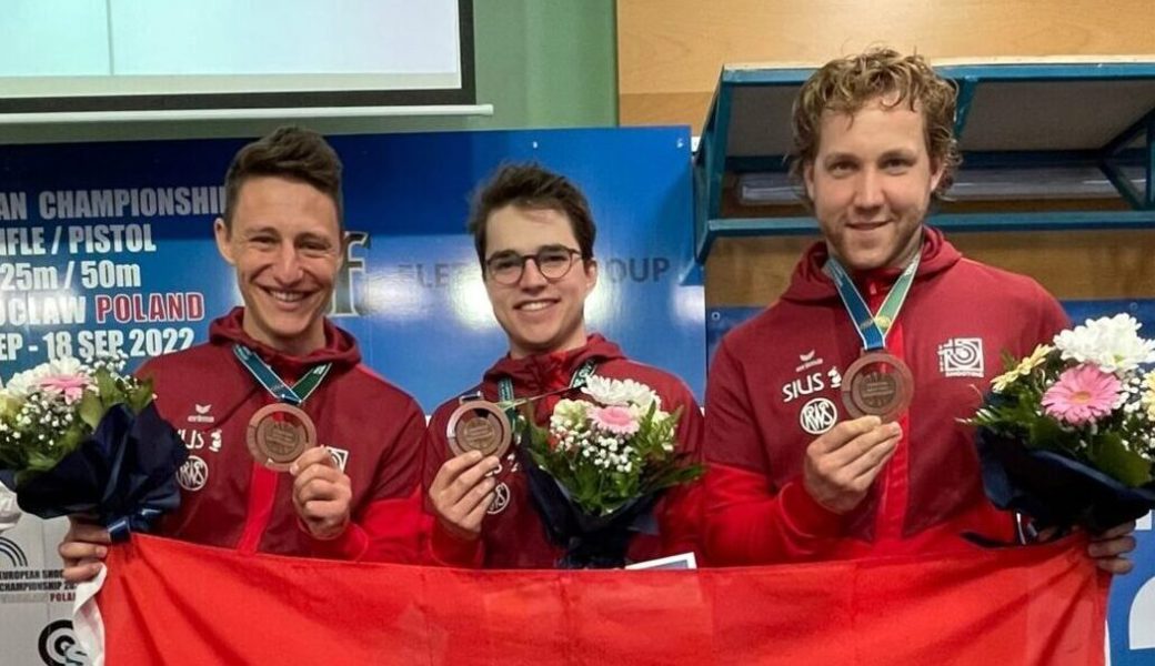  Das Schweizer Bronze-Team (von links): Christoph Dürr, Lukas Roth und Jan Lochbihler. 