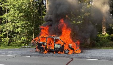 Erst blinkte eine Warnleuchte auf – dann brannte das Auto aus