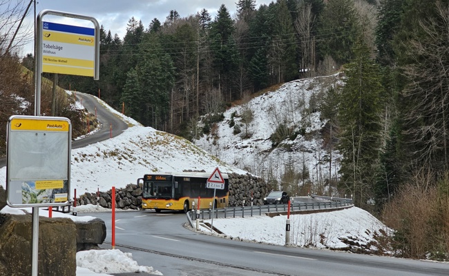 Unmut hält an: 341 Personen fordern Wiedereinführung des Postautohalts «Wildhaus, Tobelsäge»