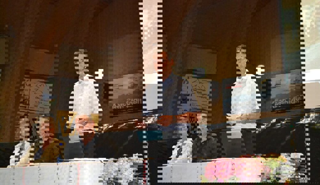  Elisabeth Scherrer, Finanzen, Präsident Reto Meile und Jörg Wittenwiler, Terminkoordination (von links), führten durch die Versammlung. 