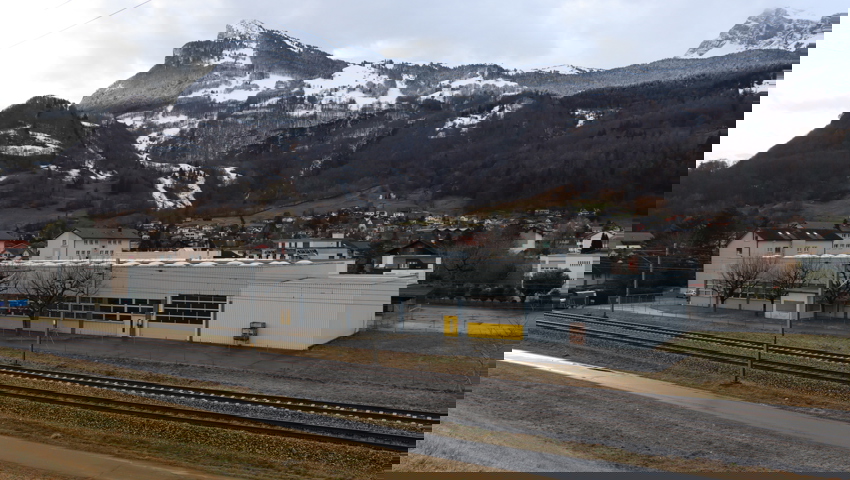  Das Areal der geplanten Haltestelle, wie es heute aussieht. 