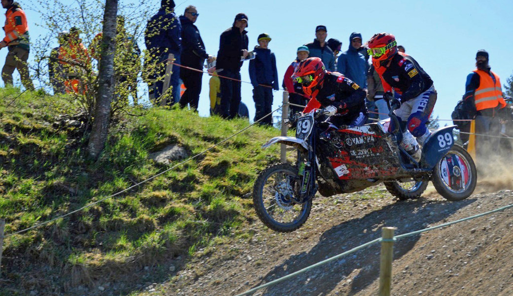 Fulminante Aufholjagd wurde nicht belohnt: Stefan Zurfluh und Justin Hehli fuhren in Wohlen auf Platz zwölf. 