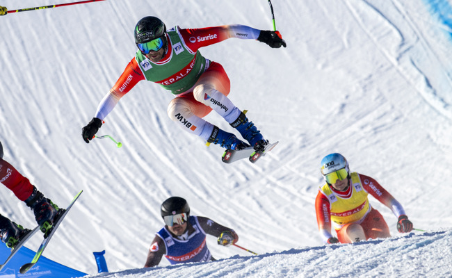 Jonas Lenherr fährt auf der Reiteralm aufs Podest