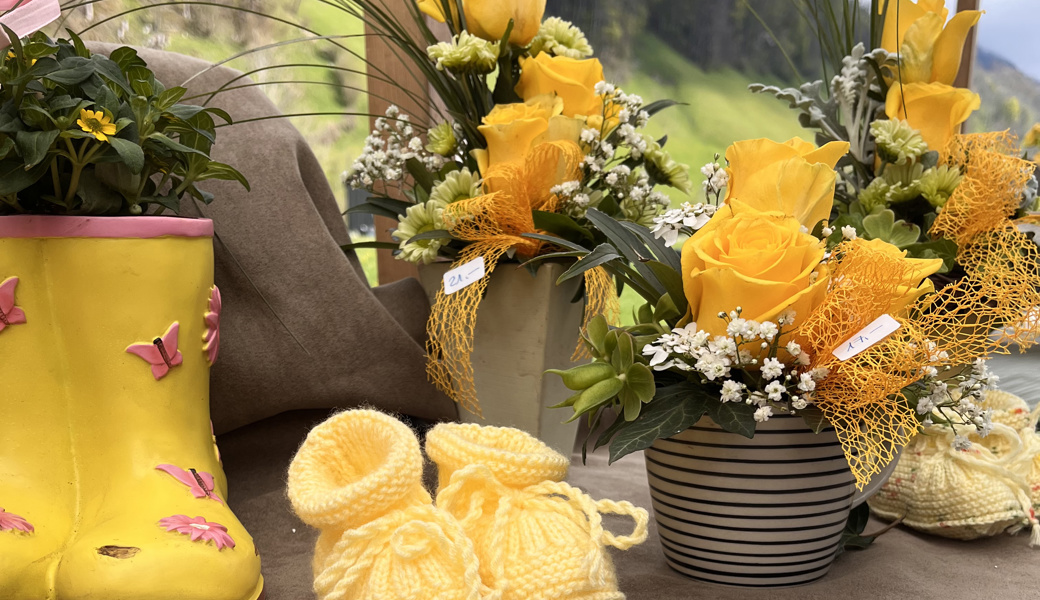 Beim Frühlingsmarkt gab es handgefertigte Waren zu kaufen.