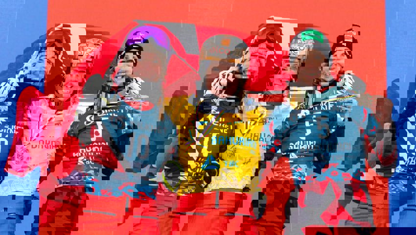  Lauter strahlende Gesichter (von links): Ladina Jenny und Julie Zogg stehen jeweils zum zweiten Mal auf dem WM Podest, Sabine Schöffmann (Österreich) erstmals. 