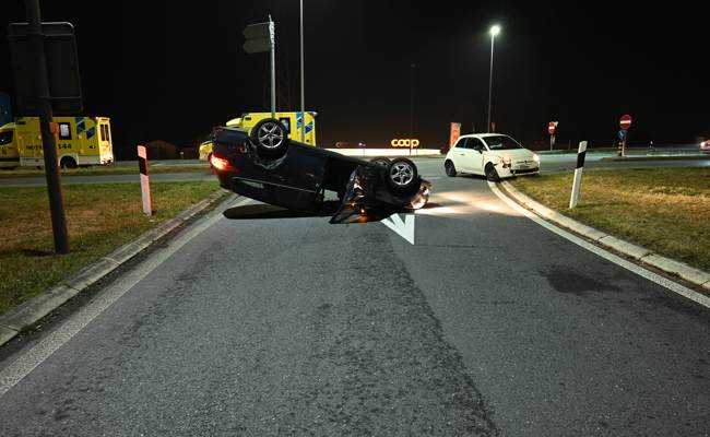 Unaufmerksam abgebogen und abgeschossen