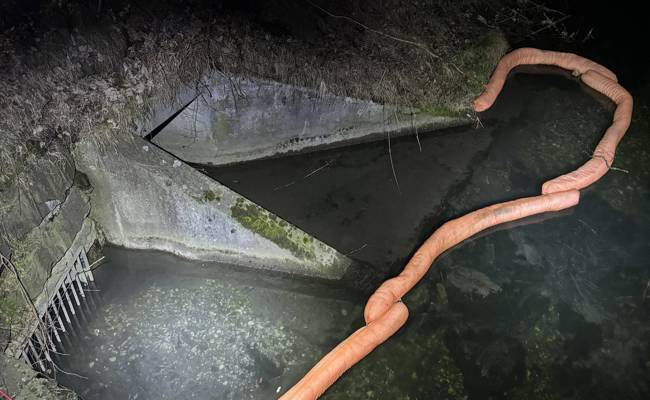 Öl in den Werdenberger Binnenkanal geflossen