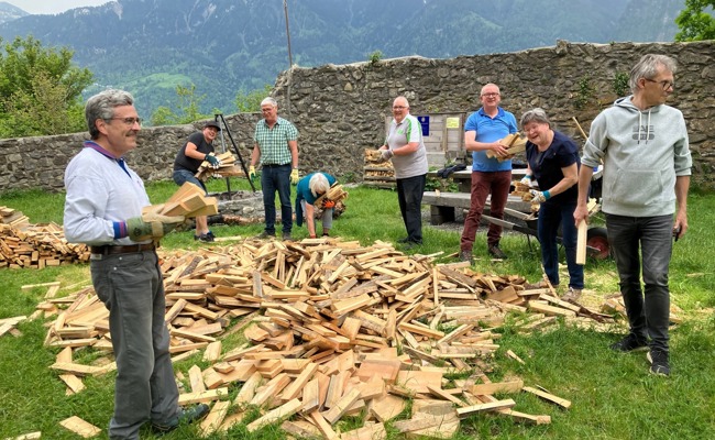 Grillstelle bei Burgruine Wartau ist wieder bereit