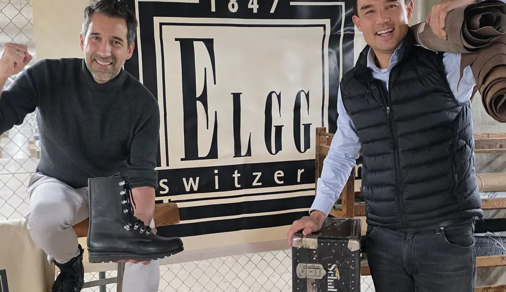 Claudio Minder und Karl Müller, Co-Leiter der Kybun-Joya-Gruppe.