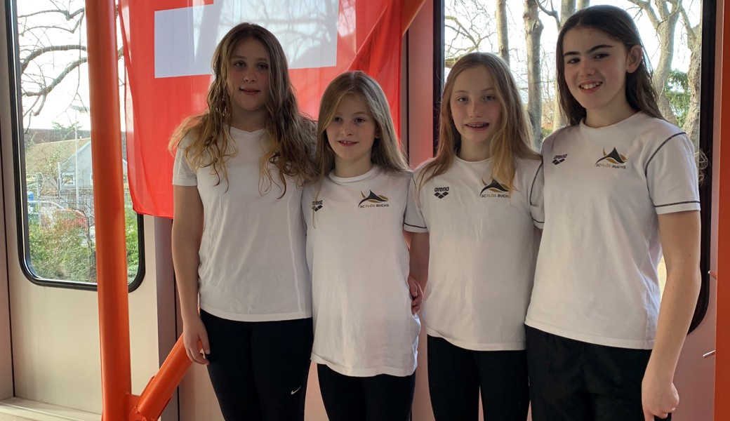 Die Jugend 3 des SC Flös Buchs (von links): Nelia Appenzeller, Soraya Kalberer, Réka Nagypal, Isabella Guntli. 