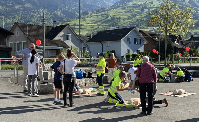 Auf den Ernstfall vorbereitet – Üben mit dem Samariterverein