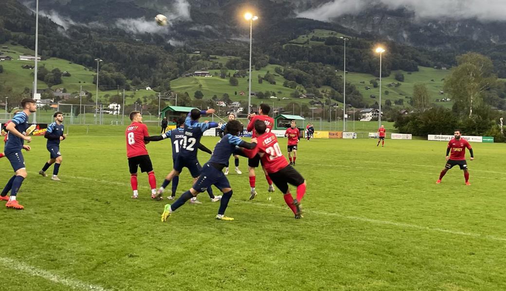 Trotz vollem Körpereinsatz: Gams konnte den FC Rorschach-Goldach nicht bremsen.