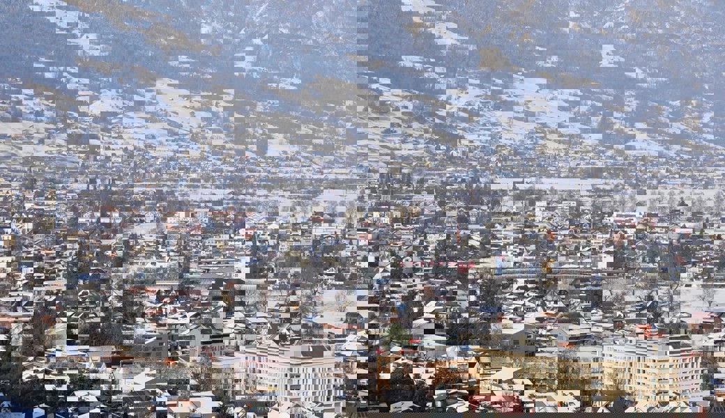  Das Werdenberg legte 2021 kräftig an Einwohnern zu. Blick über Grabs, Gams und Sax. 