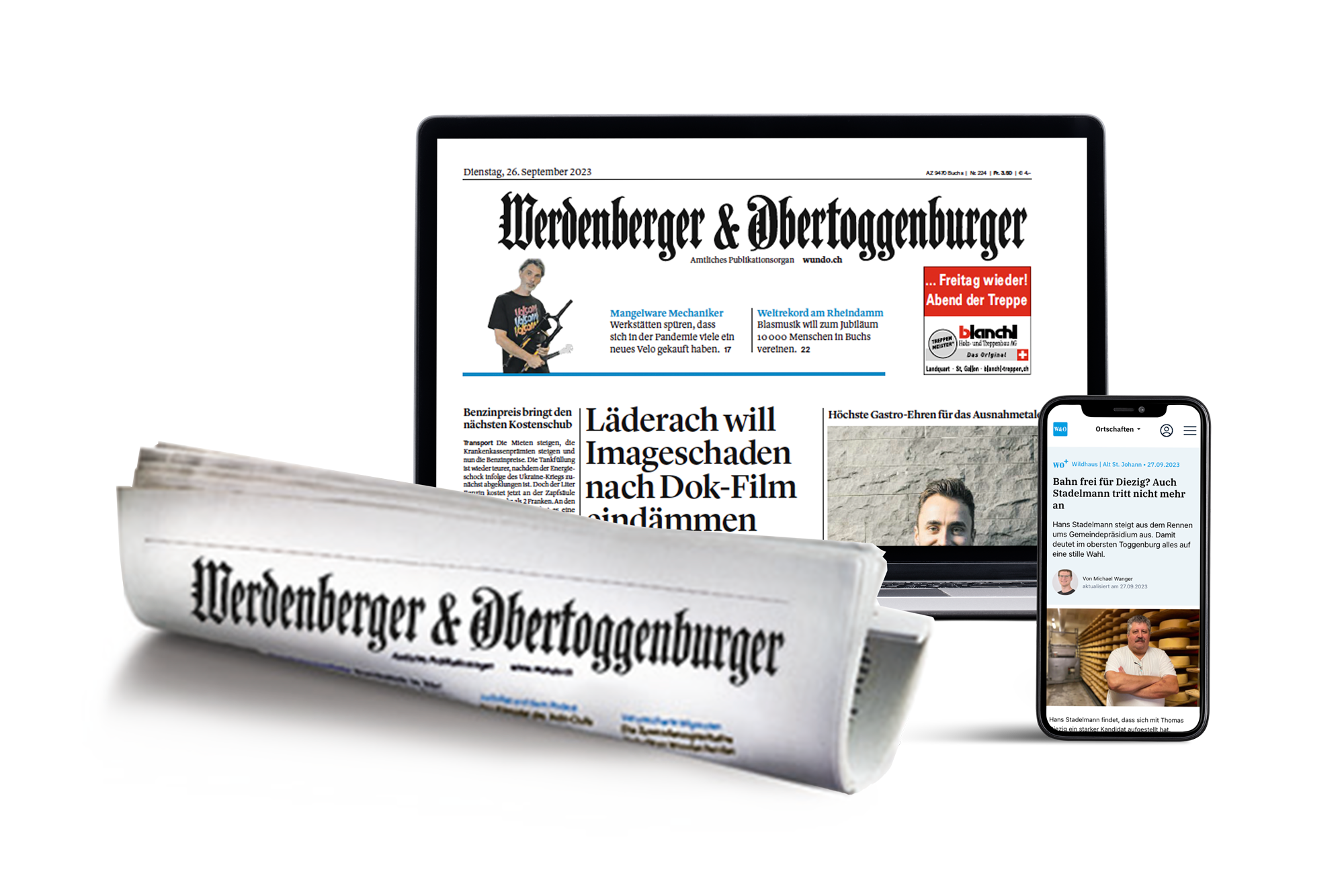 Abo Mockup E Paper Und Zeitung