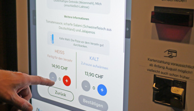 Der Pizza-Automat wurde gezügelt