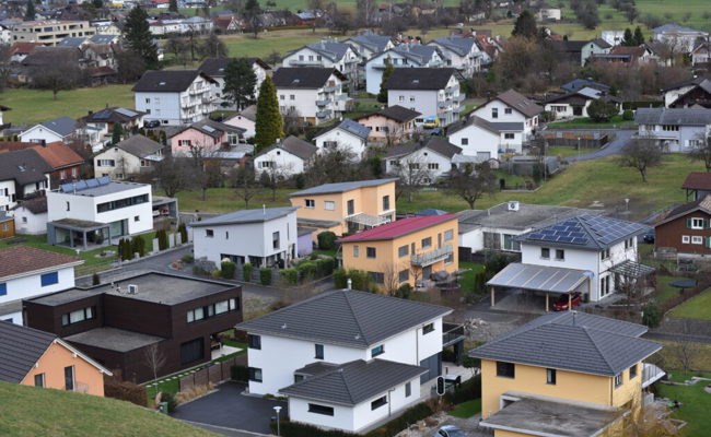 Im Wahlkreis Werdenberg sind zwei Drittel aller Wohngebäude Einfamilienhäuser
