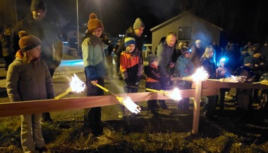 Mit Funken den Winter vertrieben