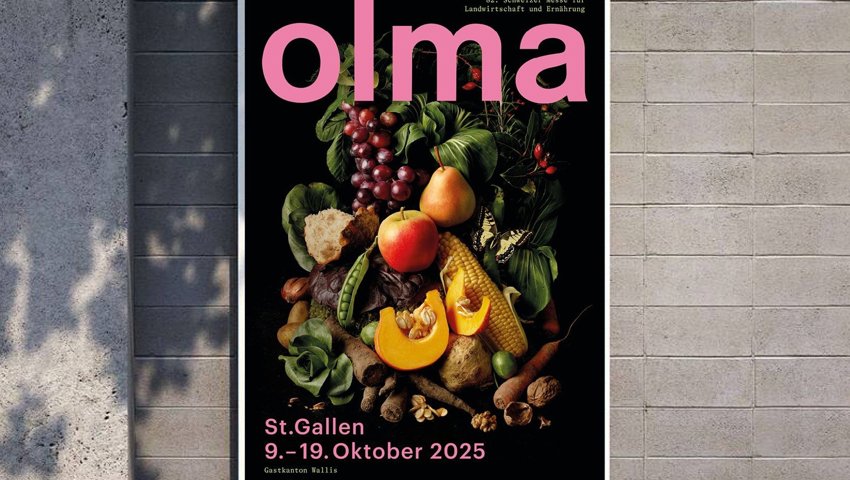 Mit diesem Plakat wird für die 82. Olma geworben. Mit diesem Plakat wird für die 82. Olma geworben.