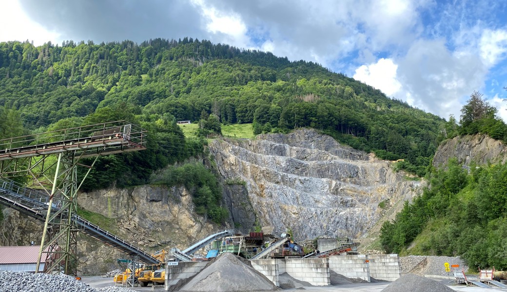 Der Steinbruch Starkenbach in Wildhaus-Alt St.Johann.