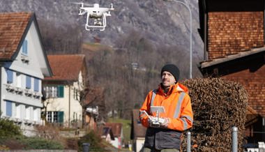 Sanierung erst in den Startlöchern: Eine Drohne kam für erste Vermessungen zum Einsatz