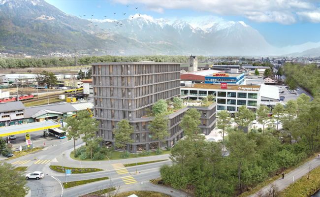 Ein markanter «Tower»: 30 Meter hoher Neubau mit acht Stockwerken geplant