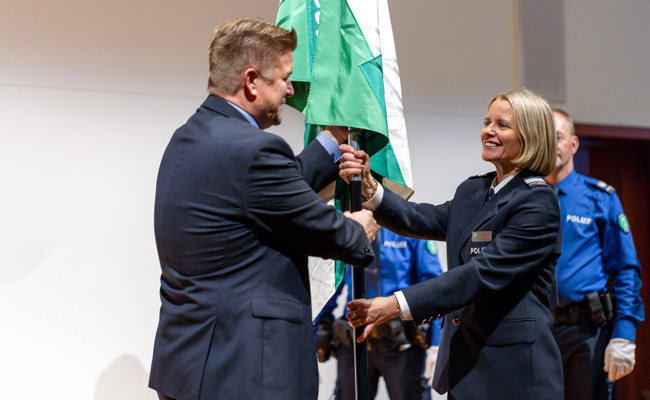 Neue Kommandantin: Barbara Reifler hat die Führung den Kantonspolizei St.Gallen übernommen