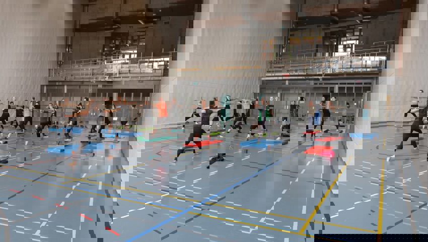  Besonders bei den Frauen beliebt war die Alternativlektion Yoga. 