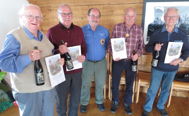 Schützen-Quintett zu Ehrenveteranen erhoben