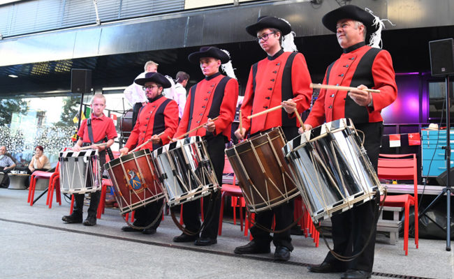 Das Publikum an der Bundesfeier wurde mit einem musikalischen Programm unterhalten