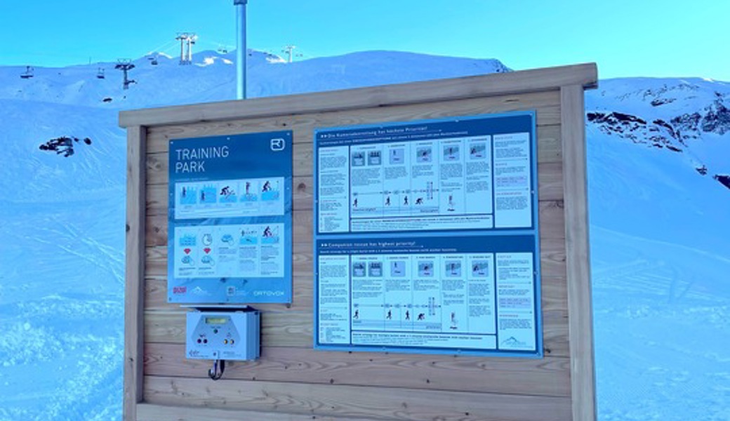  Der LVS-Trainingspark an der Bergstation Gaffia. 